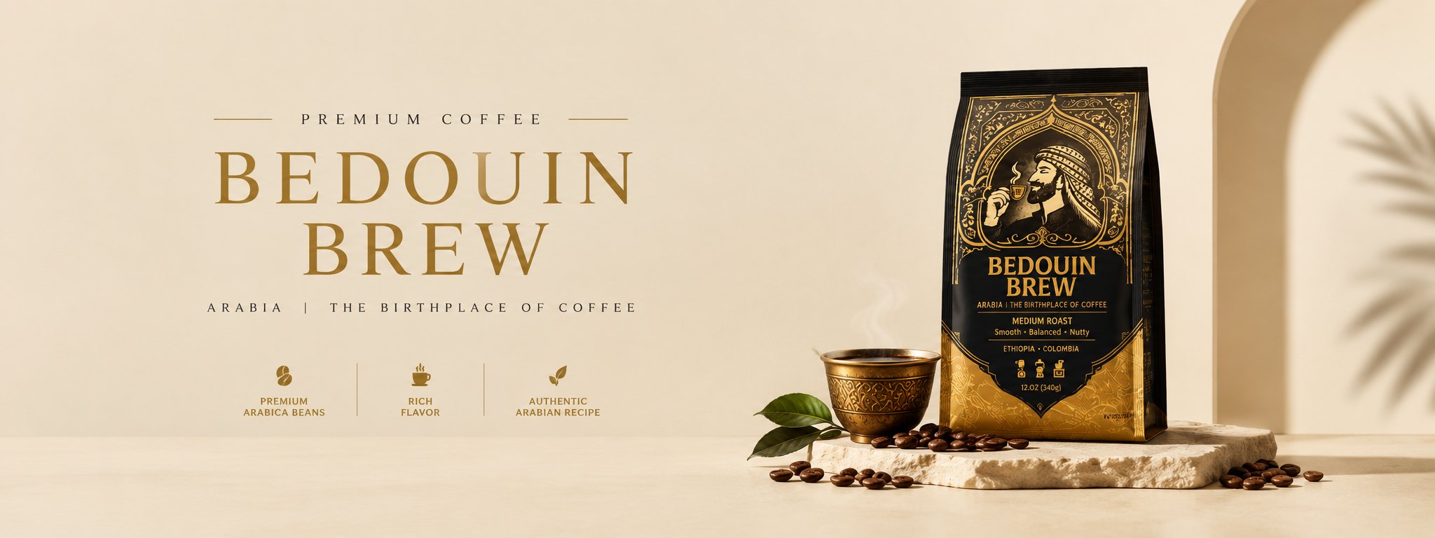 Bedouin Brew premium coffee, Arabia, the birthplace of coffee